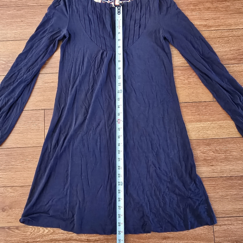 Shoshanna Long Sleeve Navy Blue Dress Size Small - Picture 6 of 8